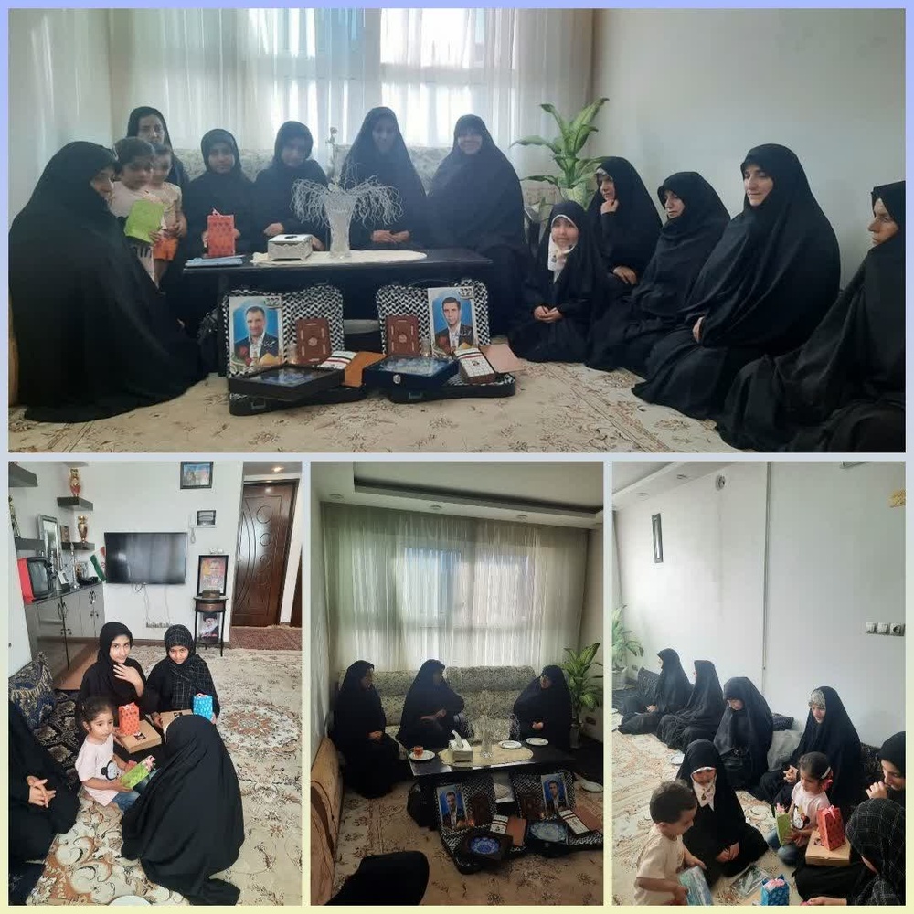 دیدار اساتید و طلاب مدرسه علمیه فاطمه‌الزهرا(س) اصفهان با خانواده شهدای حادثه صنعتی جی