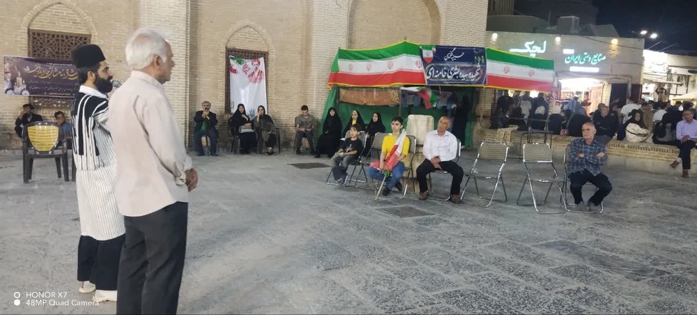 روایت حماسه مقاومت و مظلومیت  مدرسه شجره طیبه در مسجد جامع شهر یزد