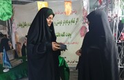 برپایی غرفه معرفتی مدرسه علمیه تخصصی حضرت زینب کبری(س) رفسنجان