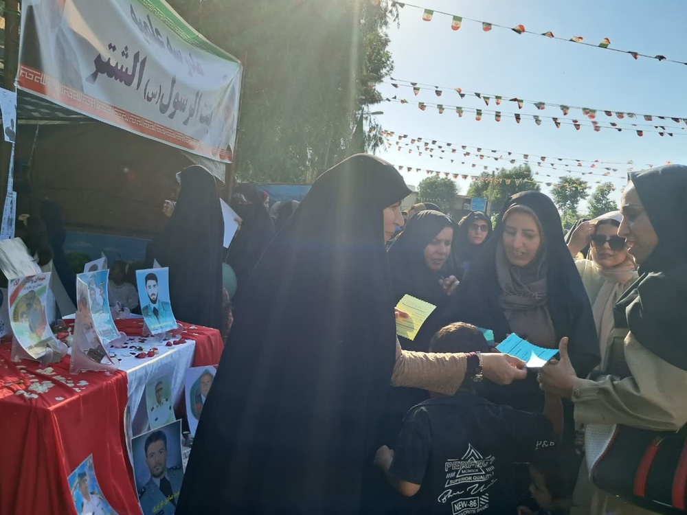 فعالیت‌های طلاب خواهر حوزه بنت‌الرسول شهرستان الشتر در هفته چهاردهم جنگ تحمیلی سوم