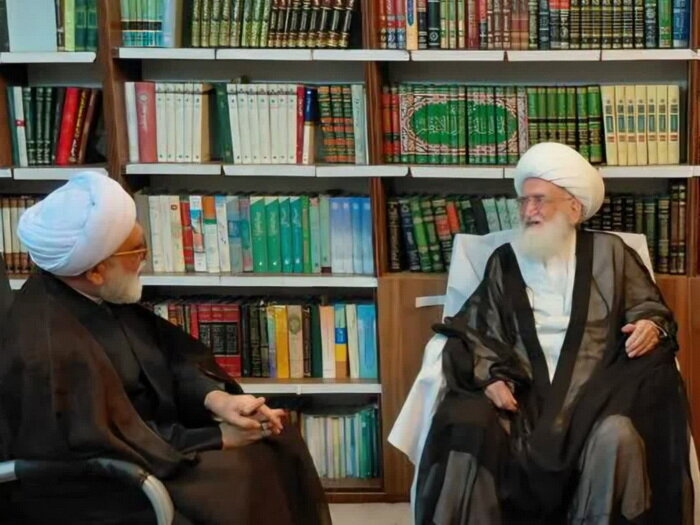 دیدار تولیت آستان قدس رضوی با آیت‌الله العظمی نوری‌همدانی