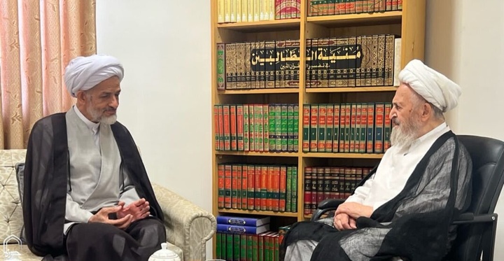 دیدار رئیس مجمع عالی حکمت اسلامی با آیت الله العظمی سبحانی