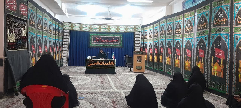 برگزاری مراسم عزاداری حضرت اباعبدالله‌الحسین علیه‌السلام در مدرسه علمیه الزهرا_ پلدختر
