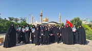 تصاویر/حضور گسترده طلاب، اساتید و کادر مدارس علمیه خواهران استان تهران در حرم حضرت امام خمینی (ره)