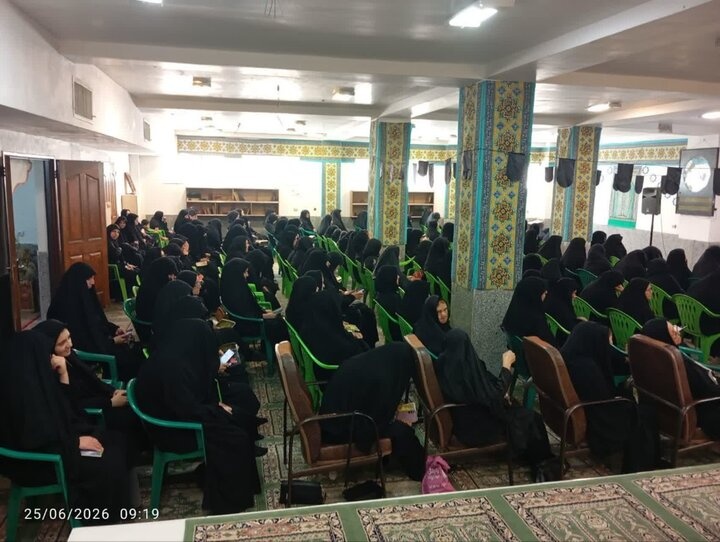 مراسم روز عاشورا در مدرسه علمیه تخصصی حضرت زینب کبری (س) رفسنجان