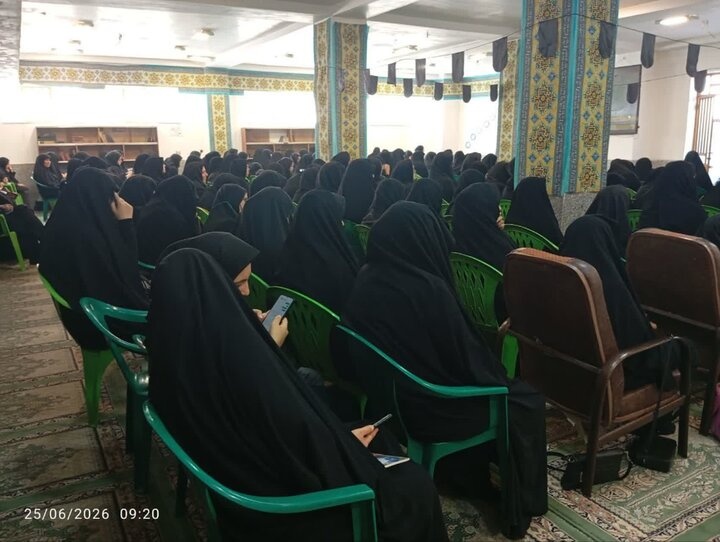 مراسم روز عاشورا در مدرسه علمیه تخصصی حضرت زینب کبری (س) رفسنجان