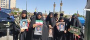 حضور طلاب مدرسه علمیه ریحانه‌الرسول(س) قشم در آیین تشییع قائد شهید امت همراه با اجرای برنامه‌های فرهنگی