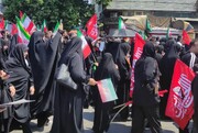 مدارس علمیه خواهران استان در عزای قائد شهید امت به سوگ نشستند