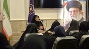 تصاویر/ مراسم بزرگداشت قائد امت در مدرسه‌ علمیه‌ نرجسیه سیرجان