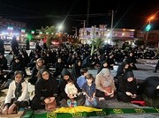برگزاری مراسم معنوی شب اربعین در موکب جهادگران فاطمی مدرسه علمیه فسا