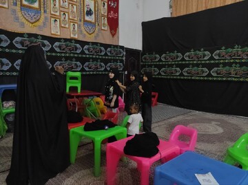 گزارش-تصویری فعالیت مبلغان حوزه علمیه خواهران هرمزگان در ایام اربعین