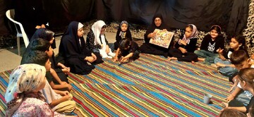 گزارش-تصویری فعالیت مبلغان حوزه علمیه خواهران هرمزگان در ایام اربعین
