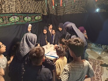 گزارش-تصویری فعالیت مبلغان حوزه علمیه خواهران هرمزگان در ایام اربعین