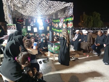 گزارش-تصویری فعالیت مبلغان حوزه علمیه خواهران هرمزگان در ایام اربعین