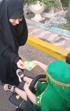 گزارش-تصویری فعالیت مبلغان حوزه علمیه خواهران هرمزگان در ایام اربعین