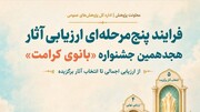 از ۵۷۰۷ اثر تا انتخاب برگزیدگان؛ روایت پنج‌مرحله‌ای داوری جشنواره «بانوی کرامت»