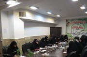 جلسه مدیران و معاونین آموزش مدارس علمیه خواهران استان با معاون آموزش حوزه‌های علمیه خواهران قزوین