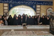 تجدید میثاق طلاب مدرسه علمیه فاطمیه لامرد با آرمان‌های شهدا