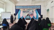 برگزاری آیین افتتاحیه طرح مهارتی «اربعین تعالی» در مدرسه علمیه محدثه شهرستان بروجرد