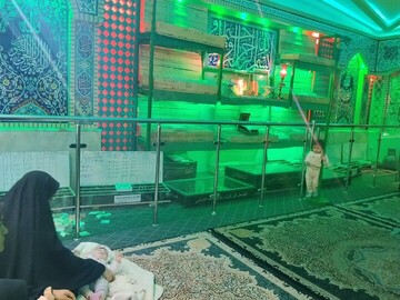 بازدید طلاب مدرسه الزهرا (س) ماهان از اتاق تربت سازمان عتبات و عالیات کرمان