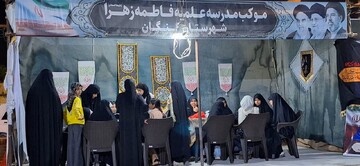 تصاویر/ فعالیت موکب تبیینی تبلیغی مدرسه علمیه فاطمة الزهرا س کنگان